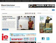 Tablet Screenshot of illinoisentertainer.com